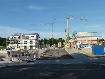 im Baugebiet Böhmerwaldstraße