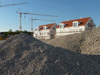 im Baugebiet Eching-West