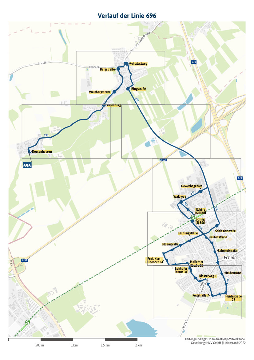 Linienverlauf im Entwurf
