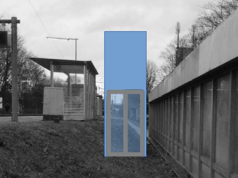 Fotomontage südseitiger Aufzug